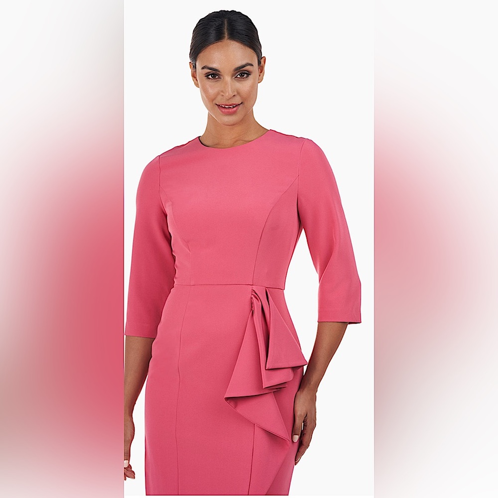 Kay Unger NWT Desert Rose 3/4 Sleeve Loretta Dress **Size 8** 🌸🌸 - Picture 4 of 10
